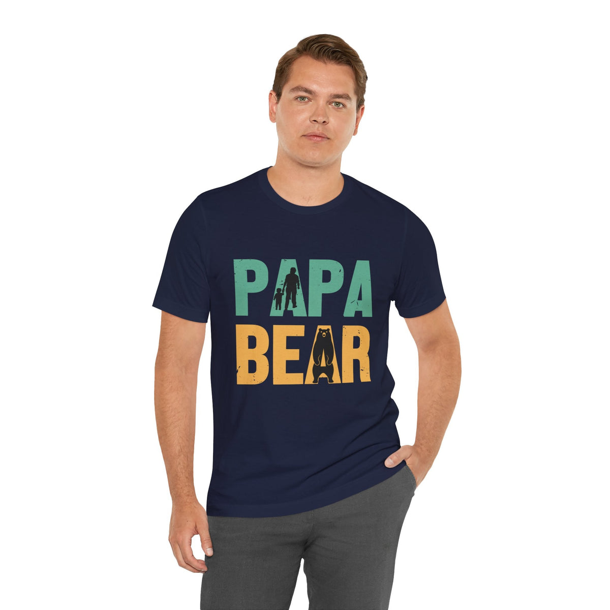 Papa Bear Short Sleeve Crew Neck T-Shirt