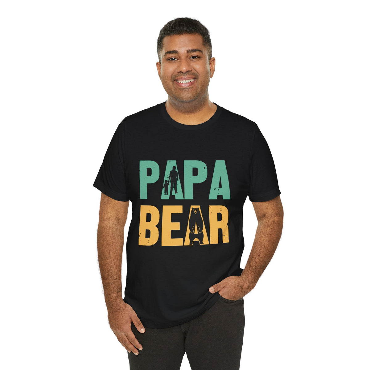 Papa Bear Short Sleeve Crew Neck T-Shirt