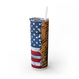 Patriotic American Flag Tumbler - 'We the People' Insulated Stainless Steel Drinkware - USA Constitution 20oz Travel Cup