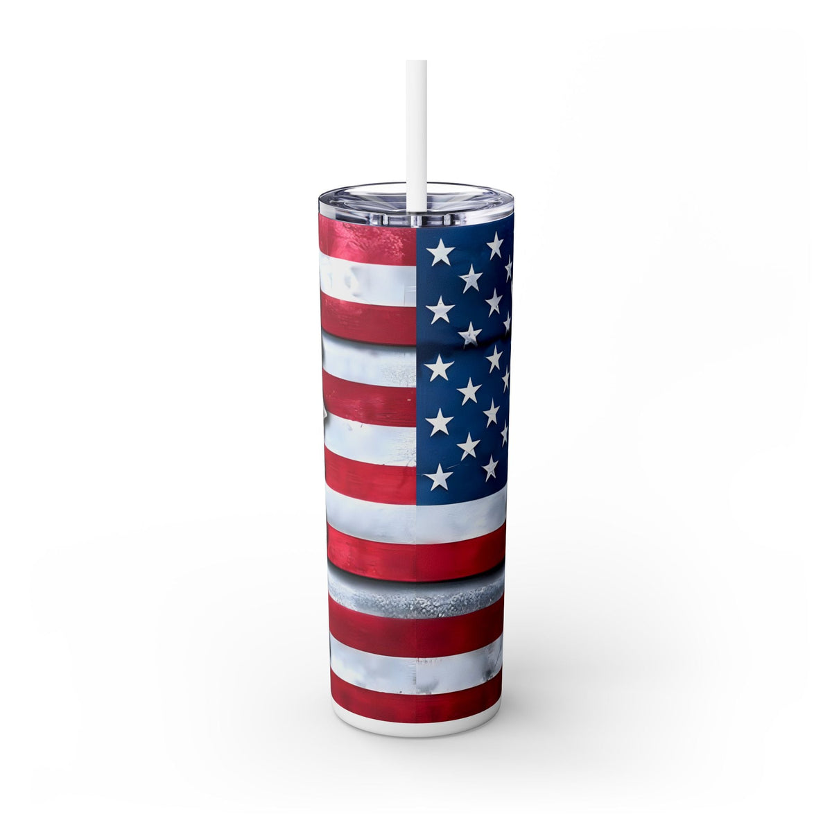 Patriotic American Flag Tumbler - 'We the People' Insulated Stainless Steel Drinkware - USA Constitution 20oz Travel Cup