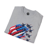 Patriotic Red White Blue USA Flag - 4th of July shirt, USA flag shirt, Red white blue tee, Patriotic - t-shirt, American