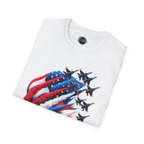 Patriotic Red White Blue USA Flag - 4th of July shirt, USA flag shirt, Red white blue tee, Patriotic - t-shirt, American