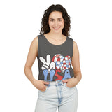 Peace Love USA Unisex Garment-Dyed Tank Top