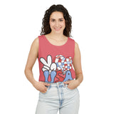 Peace Love USA Unisex Garment-Dyed Tank Top