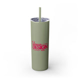 Personalized Skinny Tumbler with Straw, 20oz - Custom Travel Mug, Eco-Friendly Drinkware, Gift for Her, Stylish Hydration, Fun Party Favor