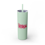 Personalized Skinny Tumbler with Straw, 20oz - Custom Travel Mug, Eco-Friendly Drinkware, Gift for Her, Stylish Hydration, Fun Party Favor