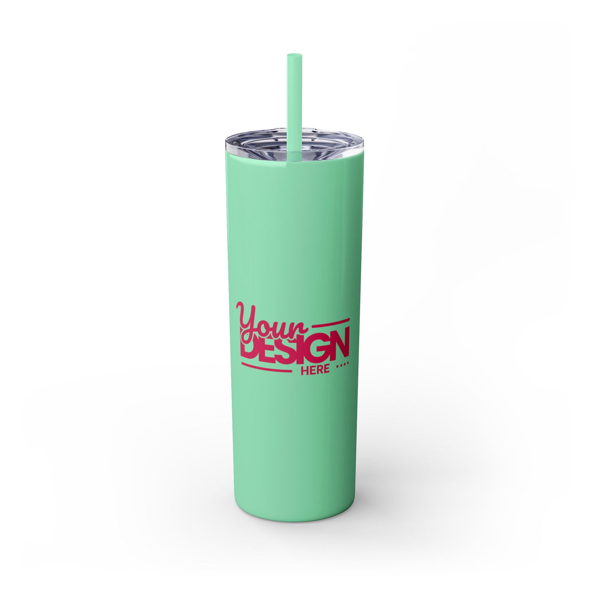 Personalized Skinny Tumbler with Straw, 20oz - Custom Travel Mug, Eco-Friendly Drinkware, Gift for Her, Stylish Hydration, Fun Party Favor