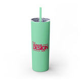 Personalized Skinny Tumbler with Straw, 20oz - Custom Travel Mug, Eco-Friendly Drinkware, Gift for Her, Stylish Hydration, Fun Party Favor