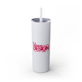Personalized Skinny Tumbler with Straw, 20oz - Custom Travel Mug, Eco-Friendly Drinkware, Gift for Her, Stylish Hydration, Fun Party Favor