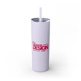 Personalized Skinny Tumbler with Straw, 20oz - Custom Travel Mug, Eco-Friendly Drinkware, Gift for Her, Stylish Hydration, Fun Party Favor