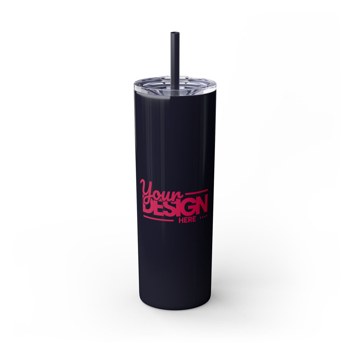 Personalized Skinny Tumbler with Straw, 20oz - Custom Travel Mug, Eco-Friendly Drinkware, Gift for Her, Stylish Hydration, Fun Party Favor