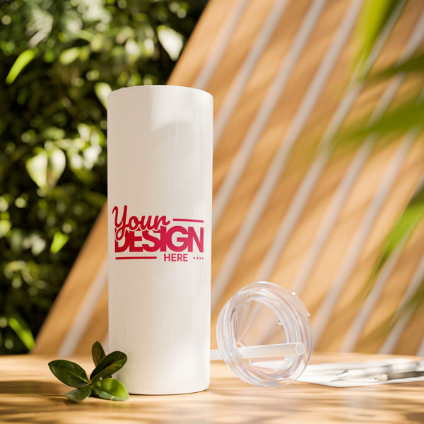 Personalized Skinny Tumbler with Straw, 20oz - Custom Travel Mug, Eco-Friendly Drinkware, Gift for Her, Stylish Hydration, Fun Party Favor