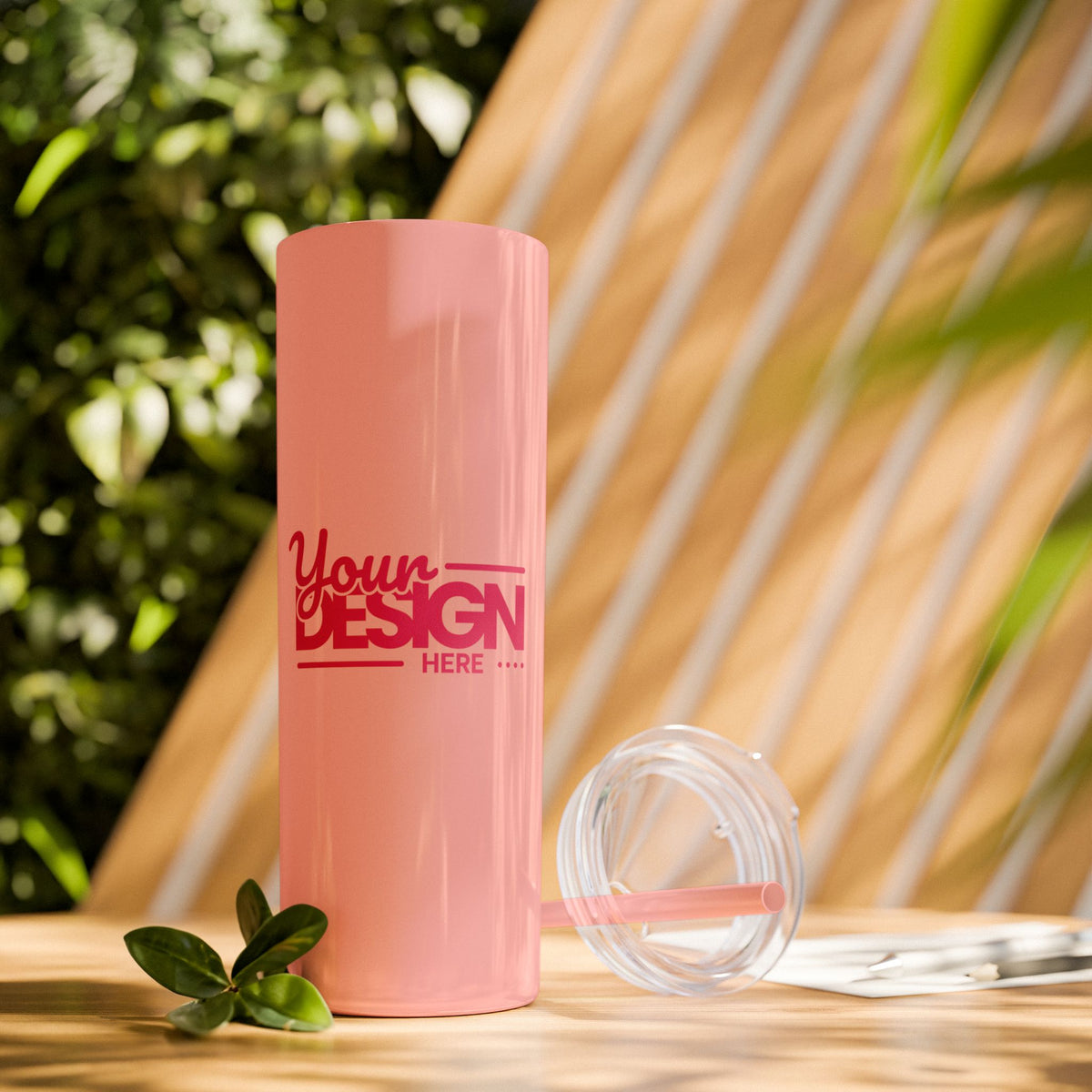 Personalized Skinny Tumbler with Straw, 20oz - Custom Travel Mug, Eco-Friendly Drinkware, Gift for Her, Stylish Hydration, Fun Party Favor