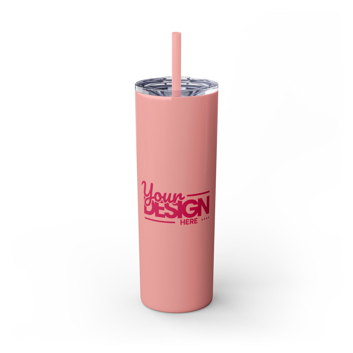 Personalized Skinny Tumbler with Straw, 20oz - Custom Travel Mug, Eco-Friendly Drinkware, Gift for Her, Stylish Hydration, Fun Party Favor