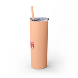 Personalized Skinny Tumbler with Straw, 20oz - Custom Travel Mug, Eco-Friendly Drinkware, Gift for Her, Stylish Hydration, Fun Party Favor