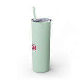 Personalized Skinny Tumbler with Straw, 20oz - Custom Travel Mug, Eco-Friendly Drinkware, Gift for Her, Stylish Hydration, Fun Party Favor