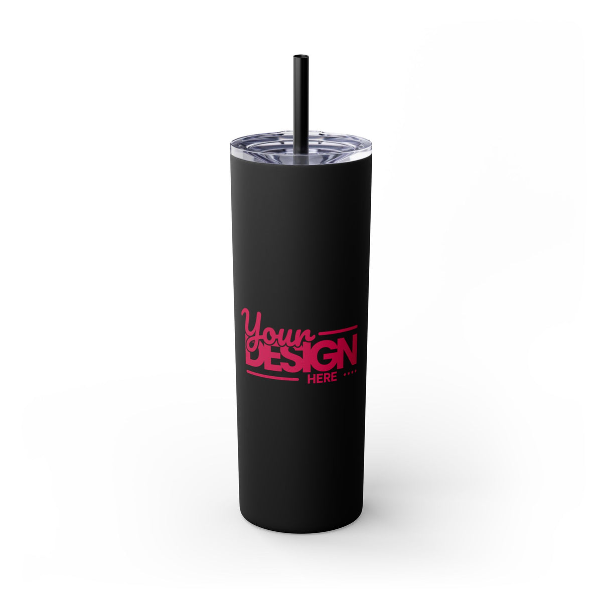Personalized Skinny Tumbler with Straw, 20oz - Custom Travel Mug, Eco-Friendly Drinkware, Gift for Her, Stylish Hydration, Fun Party Favor
