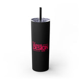 Personalized Skinny Tumbler with Straw, 20oz - Custom Travel Mug, Eco-Friendly Drinkware, Gift for Her, Stylish Hydration, Fun Party Favor