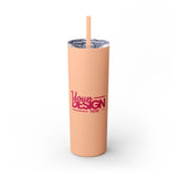 Personalized Skinny Tumbler with Straw, 20oz - Custom Travel Mug, Eco-Friendly Drinkware, Gift for Her, Stylish Hydration, Fun Party Favor