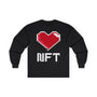 Pixel Heart NFT Crypto Long Sleeve – Cryptocurrency Shirt for Enthusiasts, Traders, and Meme Lovers