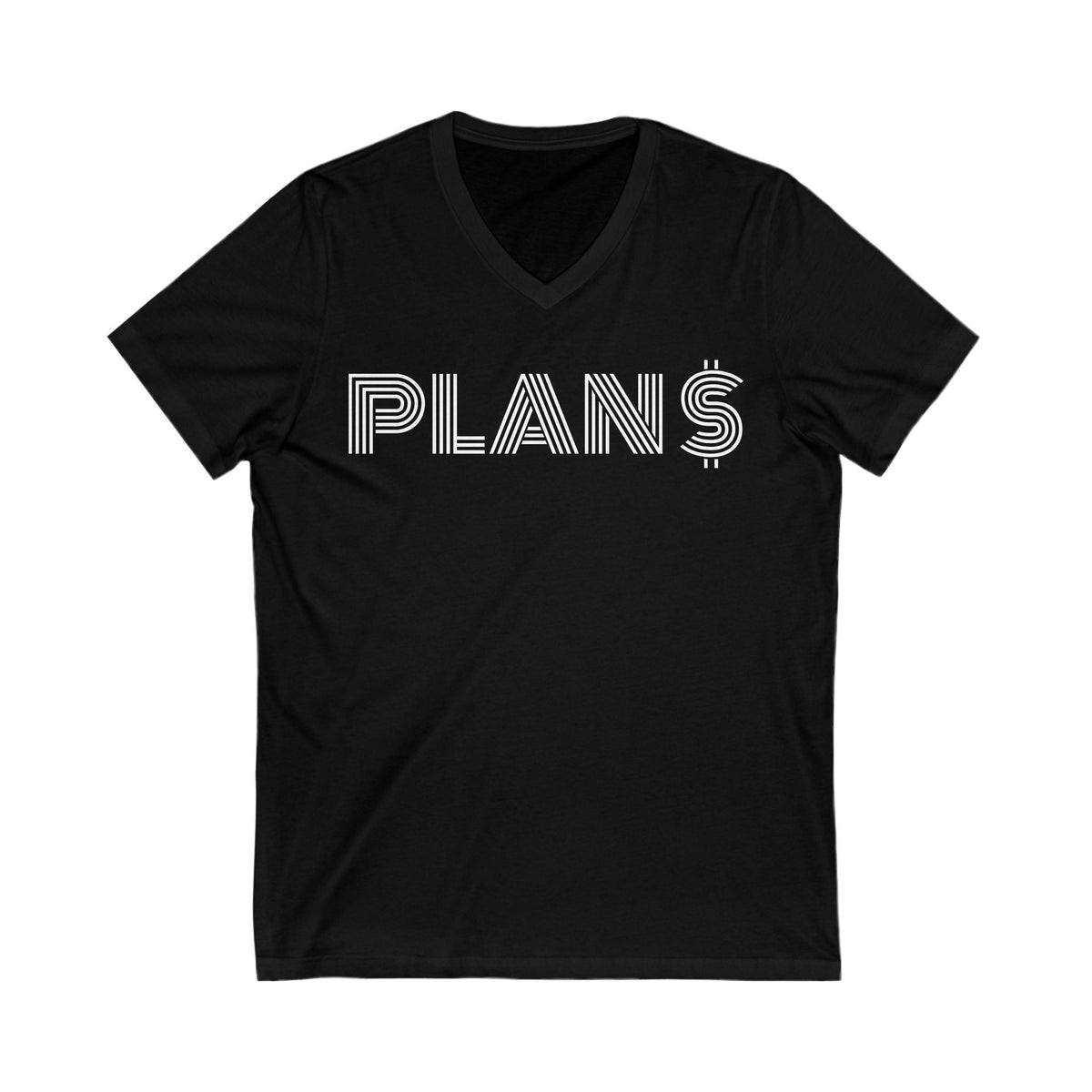 Plans Design Crypto V-Neck – Cryptocurrency Shirt for Enthusiasts, Traders, and Meme Lovers