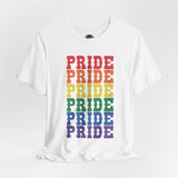 Pride - Rainbow Pride Tee | Equality Shirt | LGBTQ+ Support Apparel | Colorful Gay Pride T-Shirt | Inclusive Unisex Top