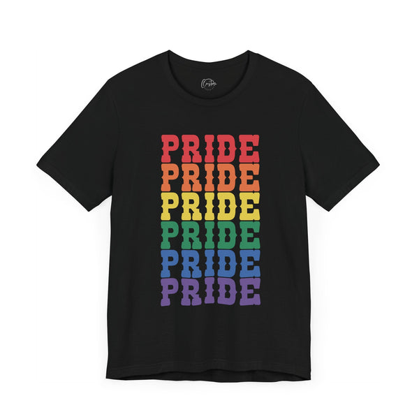 Pride - Rainbow Pride Tee | Equality Shirt | LGBTQ+ Support Apparel | Colorful Gay Pride T-Shirt | Inclusive Unisex Top