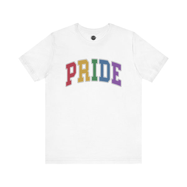 Pride Short Sleeve T-Shirt - Celebrate LGBTQ+ Equality - Vibrant Rainbow Design