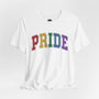 Pride Short Sleeve T-Shirt - Celebrate LGBTQ+ Equality - Vibrant Rainbow Design