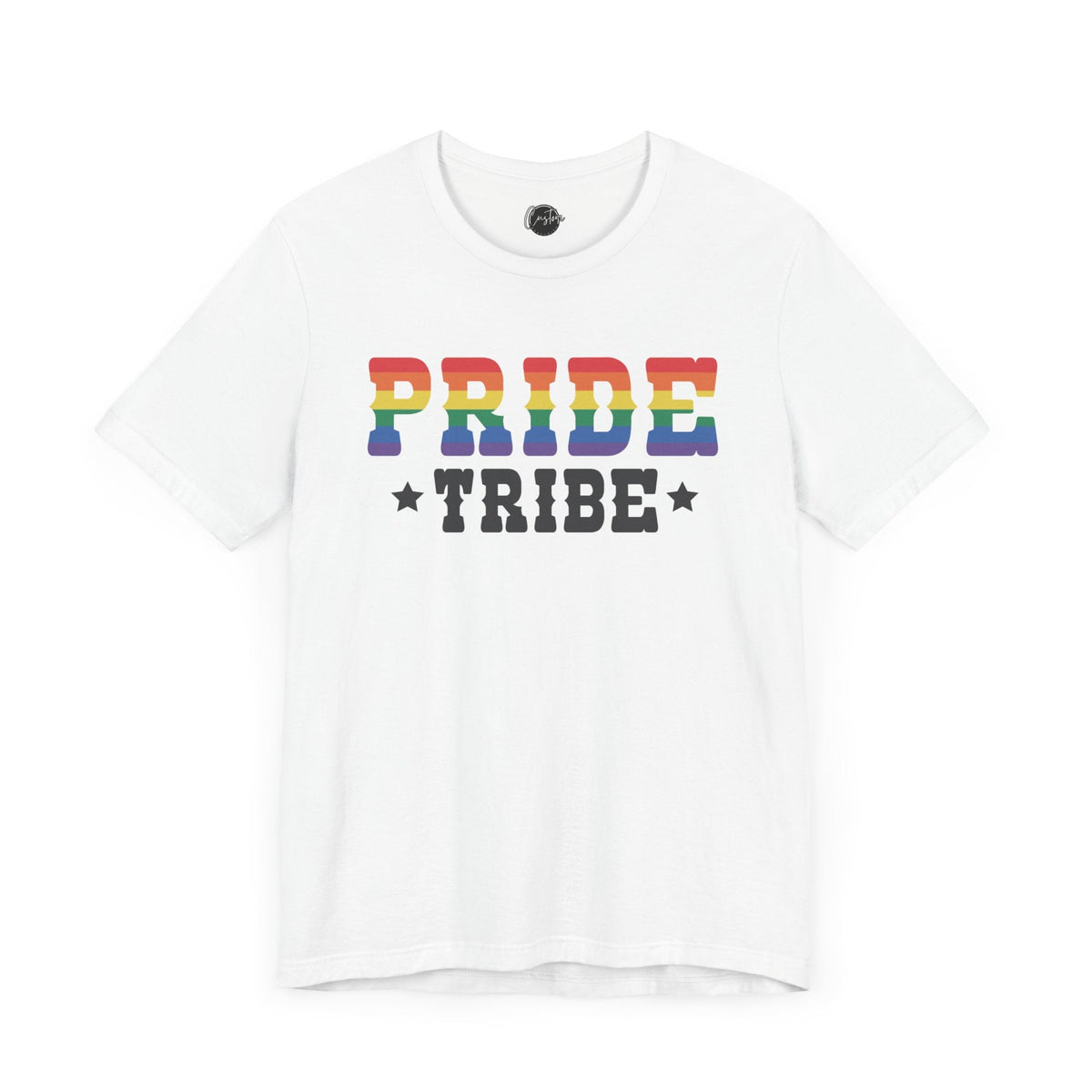 Pride Tribe - Rainbow Pride Tee | Equality Shirt | LGBTQ+ Support Apparel | Colorful Gay Pride T-Shirt | Inclusive