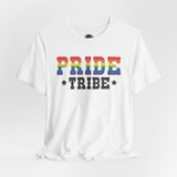 Pride Tribe - Rainbow Pride Tee | Equality Shirt | LGBTQ+ Support Apparel | Colorful Gay Pride T-Shirt | Inclusive