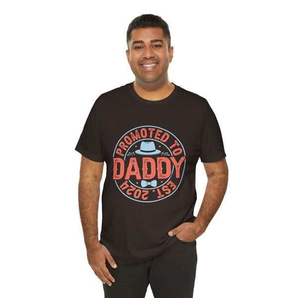 Promoted to Daddy - Dads T-Shirt, Fathers Day Shirt, Dad Birthday Gift, Cool Gift for Dads, Gift for Dad, Husband Gift,