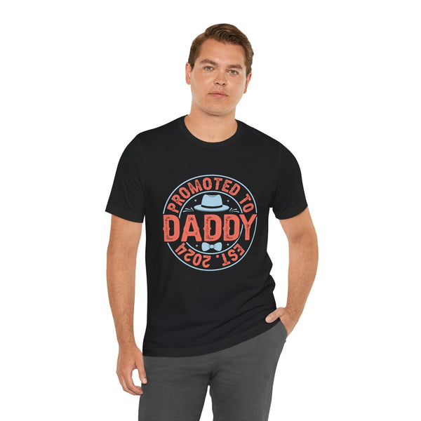 Promoted to Daddy - Dads T-Shirt, Fathers Day Shirt, Dad Birthday Gift, Cool Gift for Dads, Gift for Dad, Husband Gift,