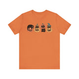 Pumpkin Cat Heads – Spooky Halloween Trio Graphic Tee