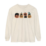 Pumpkin Cat Heads – Spooky Halloween Trio Graphic Tee