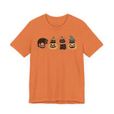 Pumpkin Cat Heads – Spooky Halloween Trio Graphic Tee