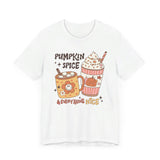 Pumpkin Spice & Everything Nice T-Shirt - Cozy Fall Graphic Tee for Autumn Lovers - Cute Seasonal Fashion