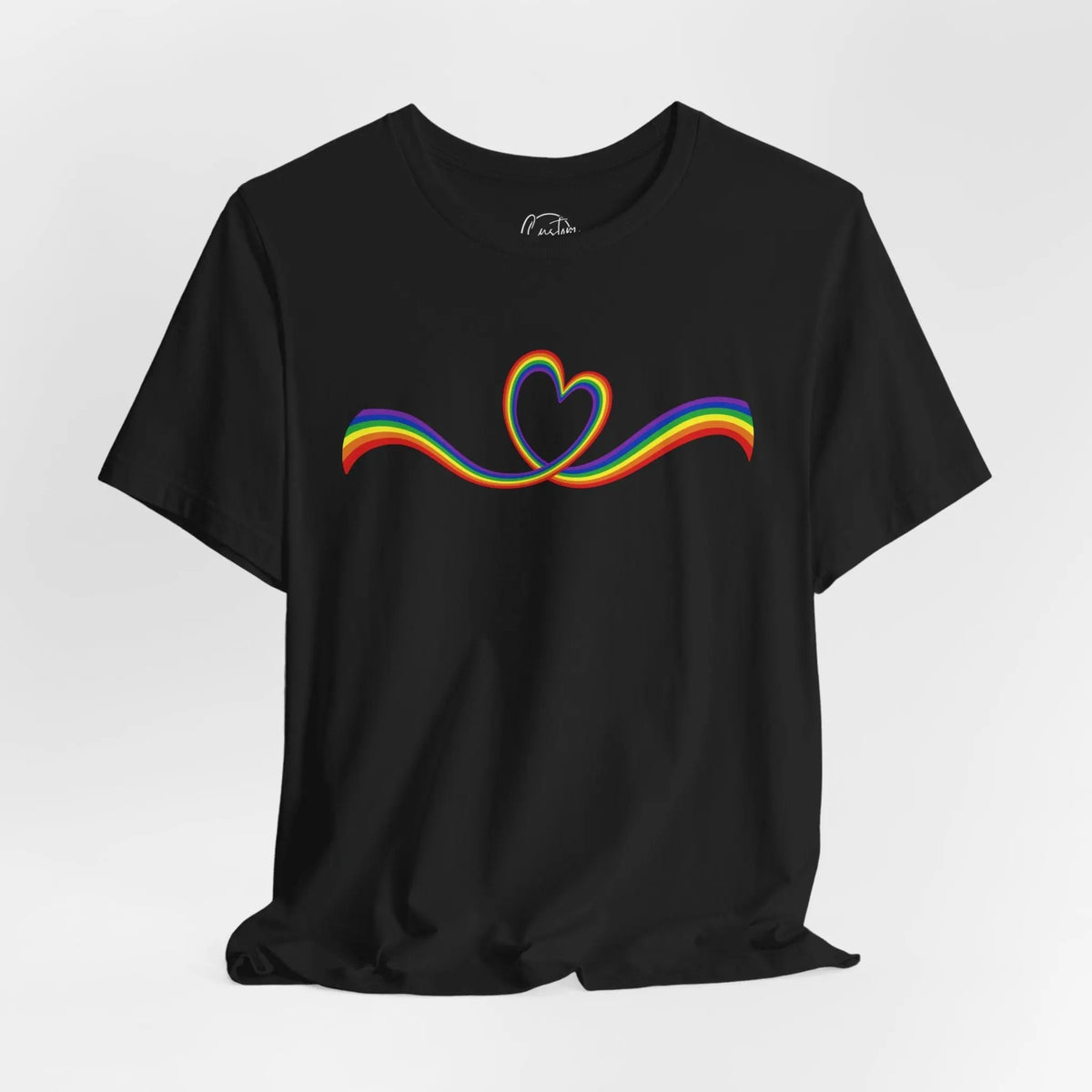 Rainbow Heart - Rainbow Pride Tee | Equality Shirt | LGBTQ+ Support Apparel | Colorful Gay Pride T-Shirt | Inclusive