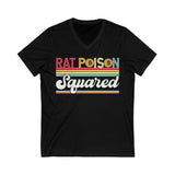 Rat Poison Squared Crypto V-Neck – Cryptocurrency Shirt for Enthusiasts, Traders, and Meme Lovers