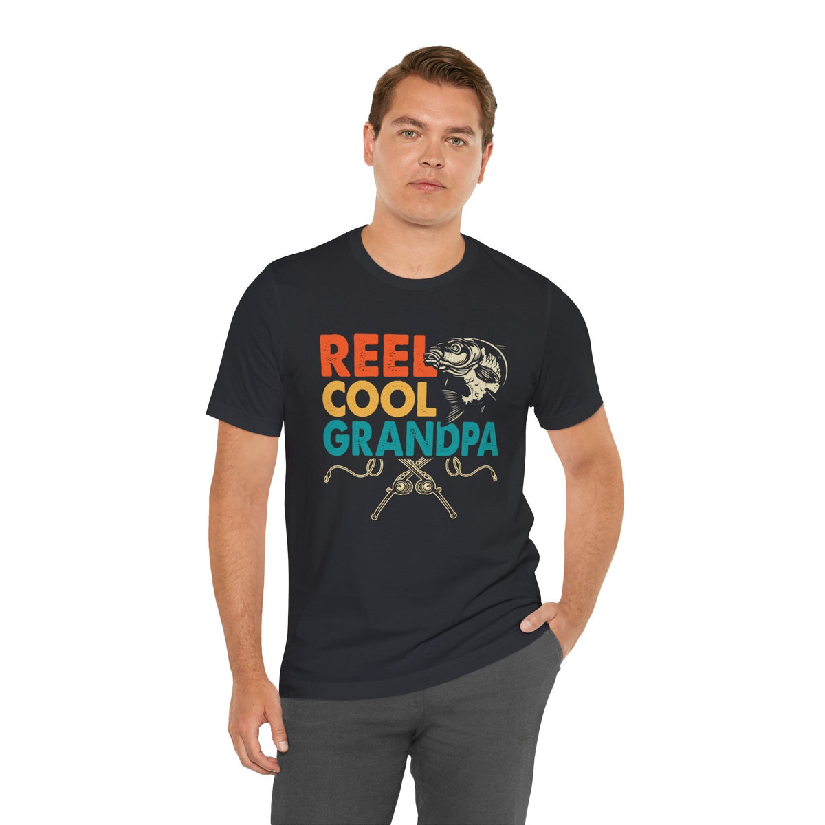 Reel Cool Grandpa - Dads T-Shirt, Fathers Day Shirt, Dad Birthday Gift, Cool Gift for Dads, Gift for Dad, Husband Gift,