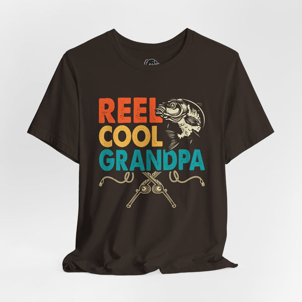 Reel Cool Grandpa - Dads T-Shirt, Fathers Day Shirt, Dad Birthday Gift, Cool Gift for Dads, Gift for Dad, Husband Gift,