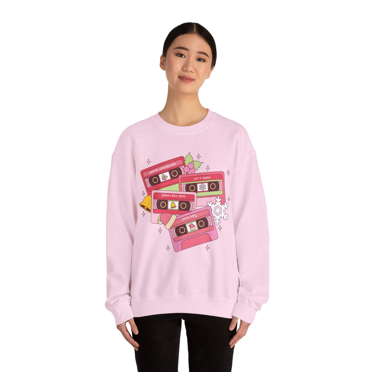 Retro Christmas Crewneck Sweatshirt - 'Winter Wonderland' VHS Christmas Sweater - Holiday Nostalgia Christmas Sweater