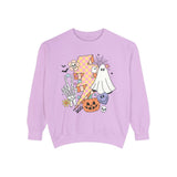 Retro Halloween Lightning Bolt Ghost - Fun Spooky Graphic Sweater