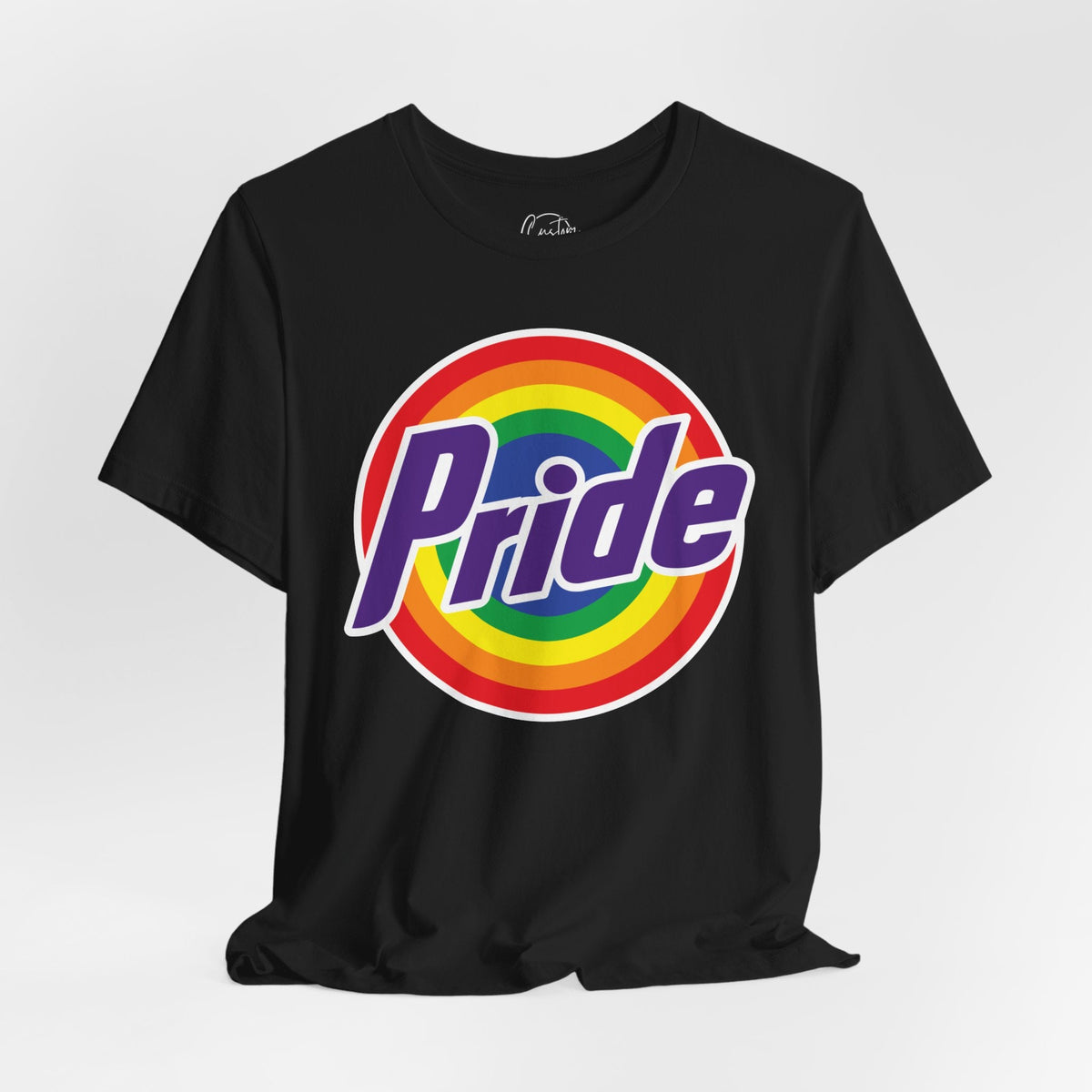 Retro Rainbow Pride T-Shirt - Vibrant LGBTQ+ Short Sleeve Tee