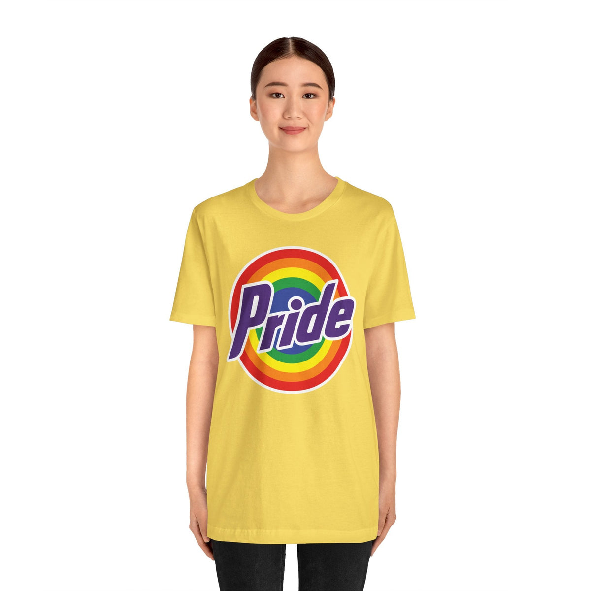 Retro Rainbow Pride T-Shirt - Vibrant LGBTQ+ Short Sleeve Tee