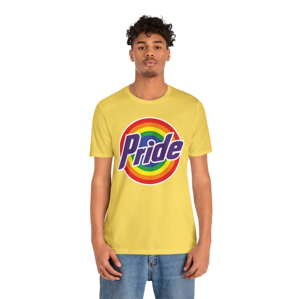 Retro Rainbow Pride T-Shirt - Vibrant LGBTQ+ Short Sleeve Tee