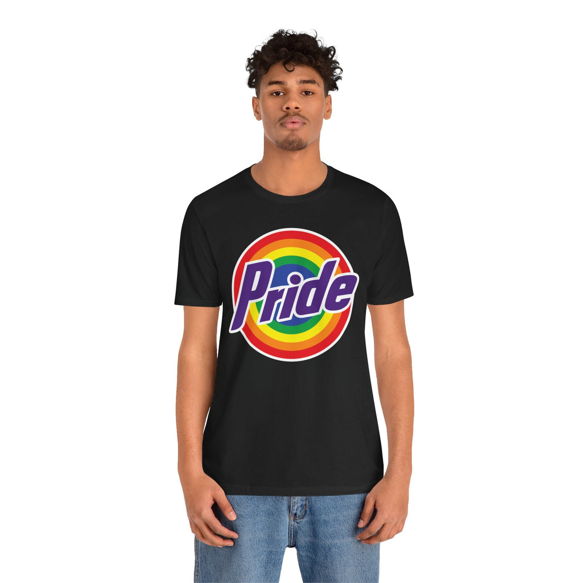 Retro Rainbow Pride T-Shirt - Vibrant LGBTQ+ Short Sleeve Tee