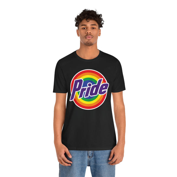 Retro Rainbow Pride T-Shirt - Vibrant LGBTQ+ Short Sleeve Tee