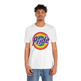 Retro Rainbow Pride T-Shirt - Vibrant LGBTQ+ Short Sleeve Tee