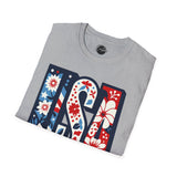 Retro USA - 4th of July shirt, USA flag shirt, Red white blue tee, Patriotic - t-shirt, American pride tee